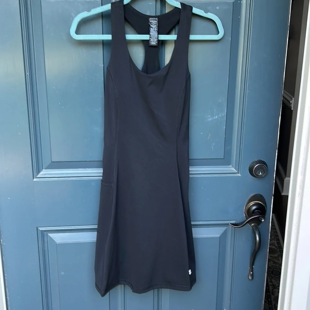 Sweaty Betty Black Racerback Tennis Dress - Picture 3 of 14